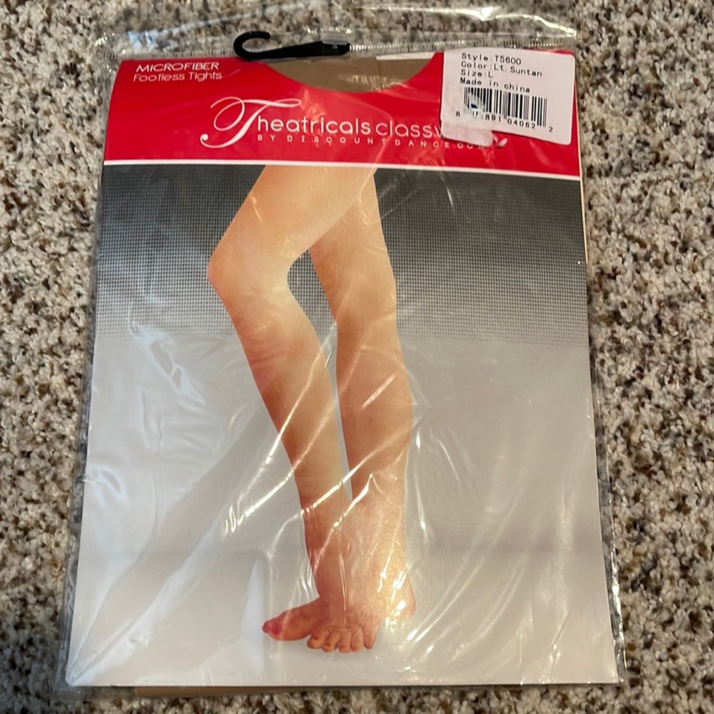 Theatricals Classwear Footless Tights sz L NEW